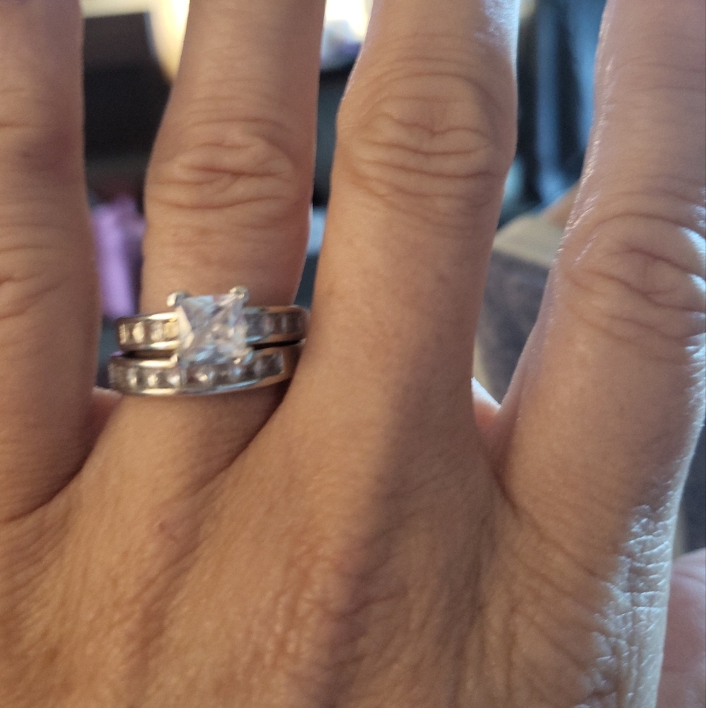 925 silver wedding set